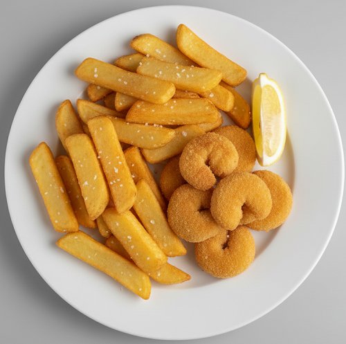 10pcs Scampi With Chips 