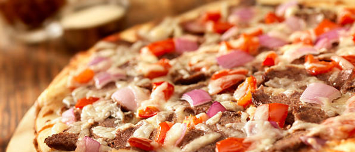 Kebab Meat Pizza  14" 